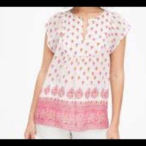 Gap Bib-Front Flutter Sleeve Top